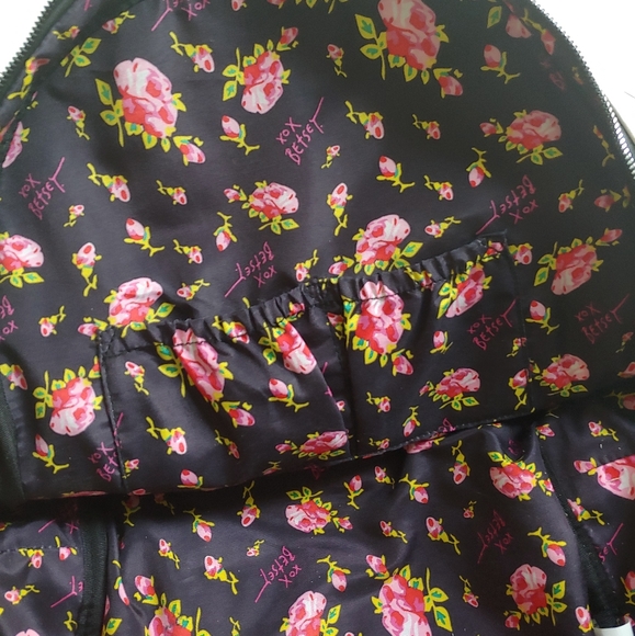 Betsy Johnson floral dot Backpack - Picture 7 of 8